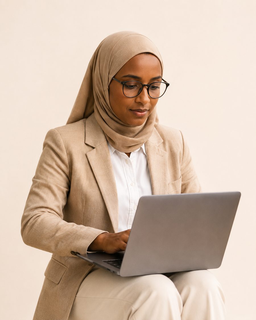 Somali employer reviewing candidates